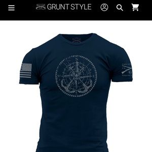 Grunt Style US Navy Compass Shirt, 2 XL